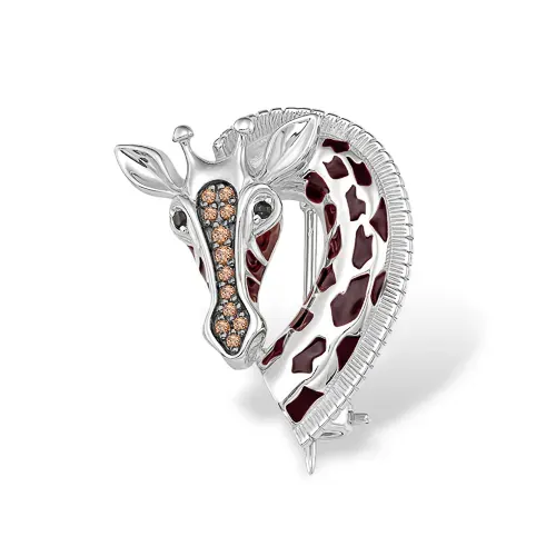 Брошь из серебра 925 пробы